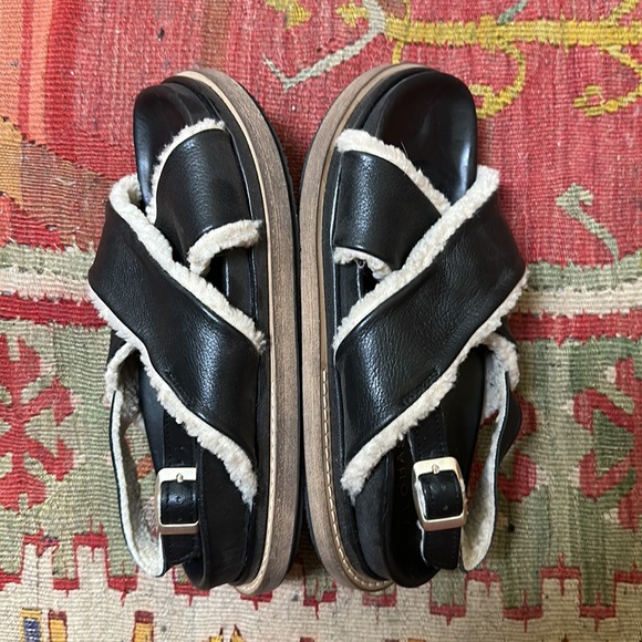 ALOHAS Black and Cream Sandals - Picture 8 of 8